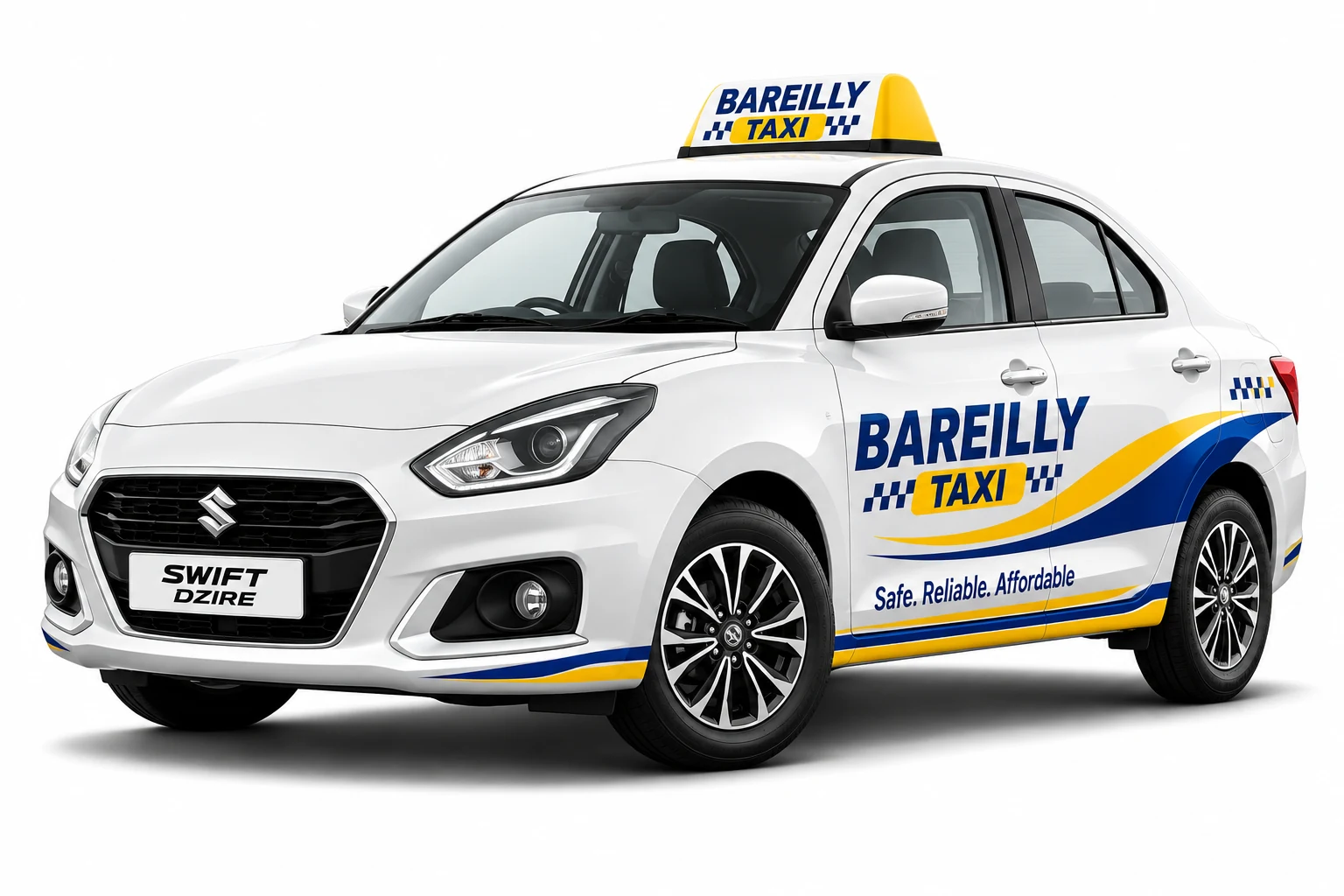 Swift Dzire taxi in Bareilly