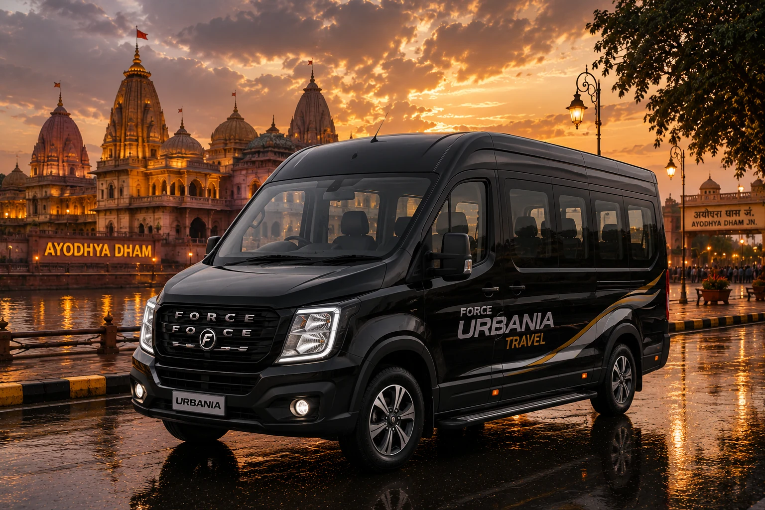 Force Urbania travel van in Ayodhya
