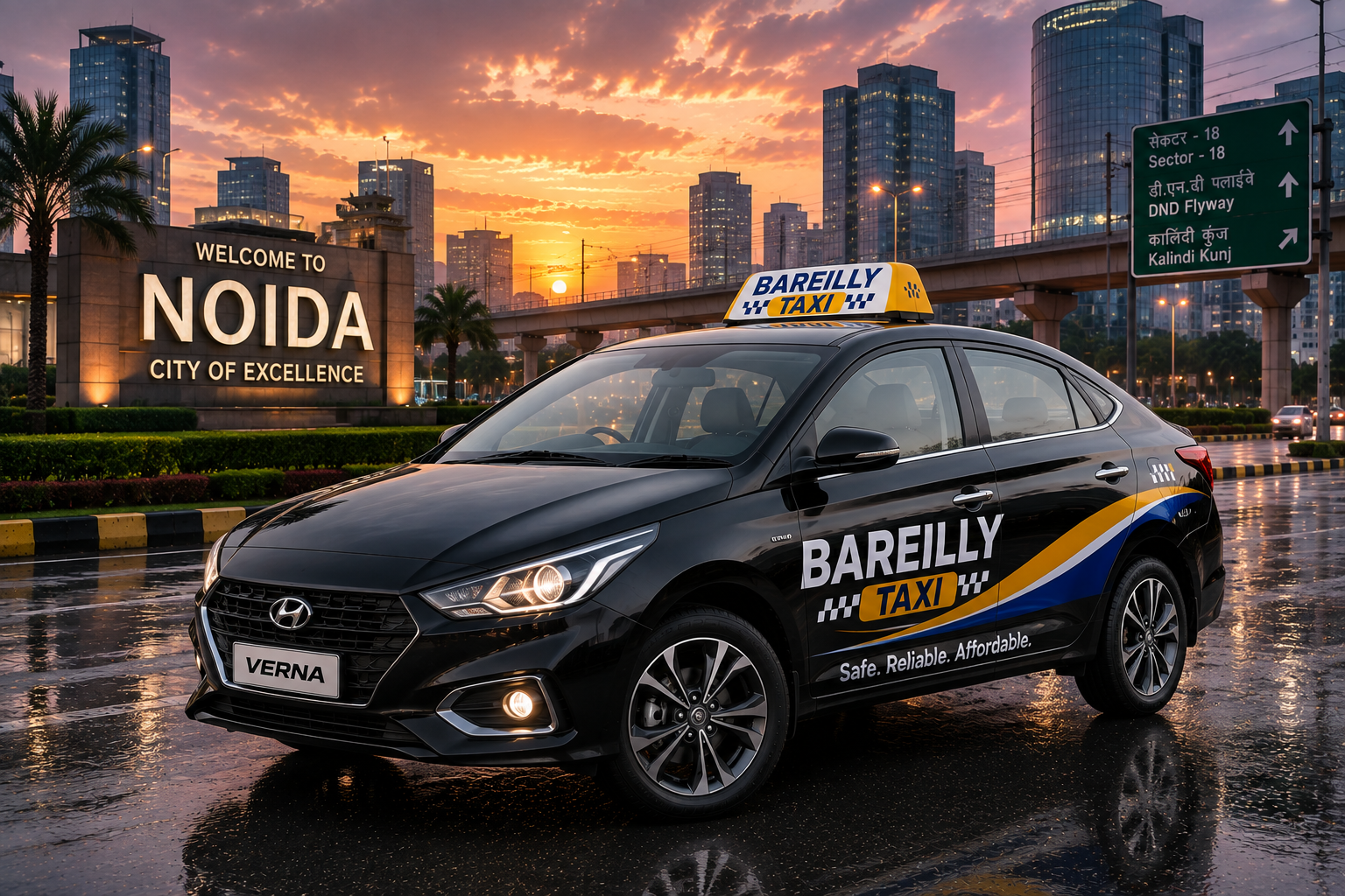 Hyundai Verna taxi in Bareilly